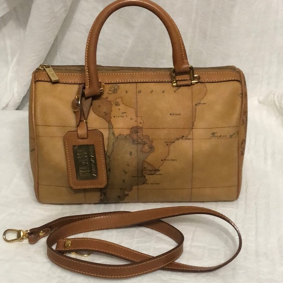 Alviero Martini Handbags - Alviero Martini 1st Class Leather Satchel with Strap